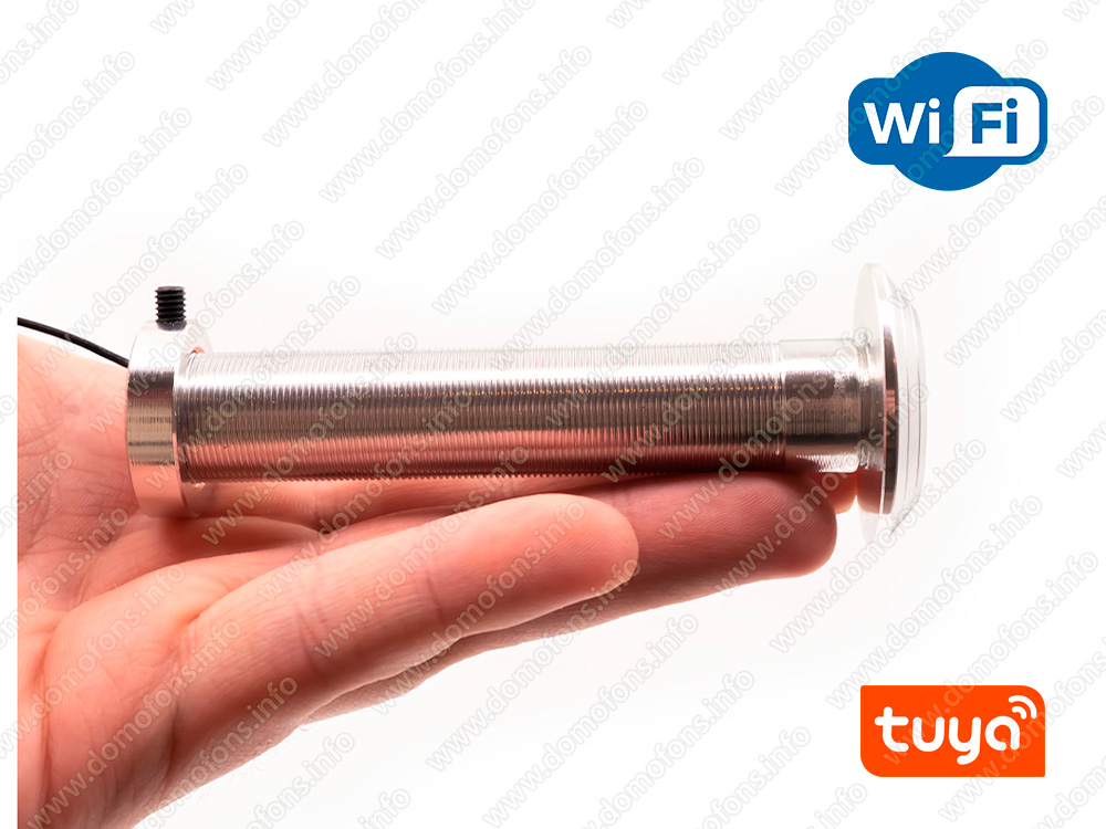 WiFi-TUYA FullHD видеоглазок для входной двери «iHome-HQ05-32-Tuya» с ...