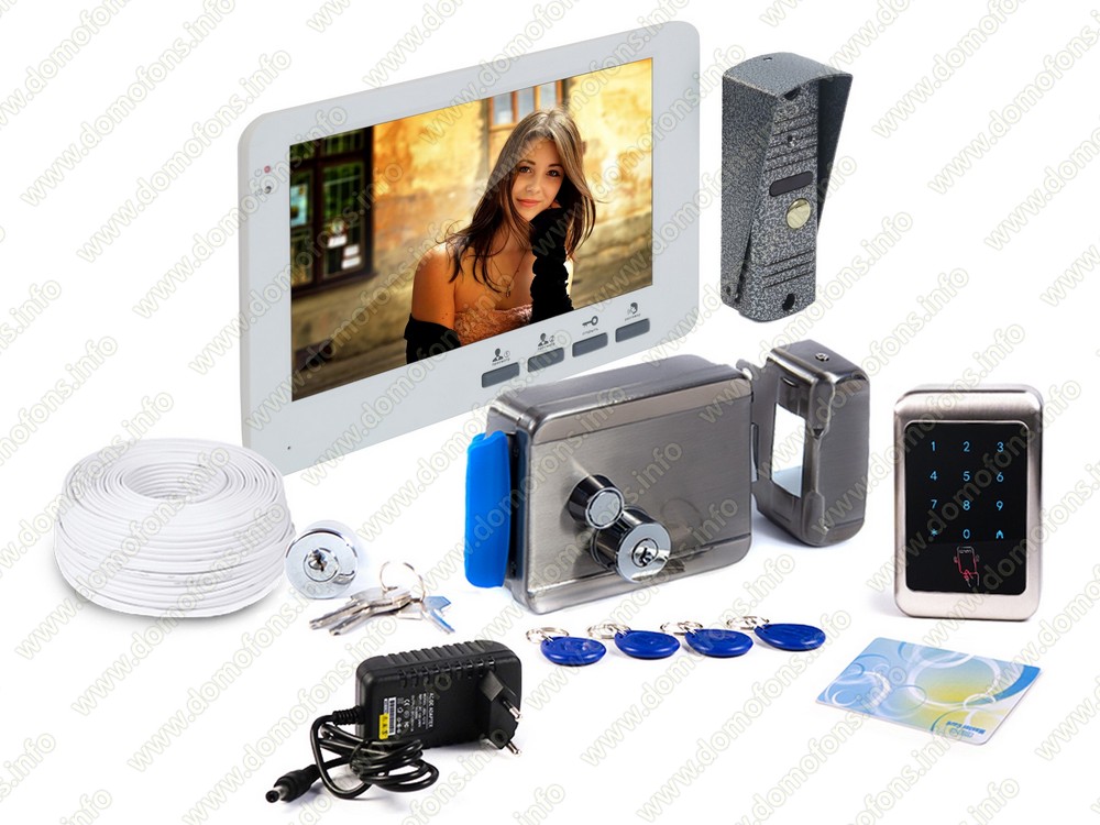 Комплект: видеодомофон Eplutus EP-4805 с электромеханическим замком ...