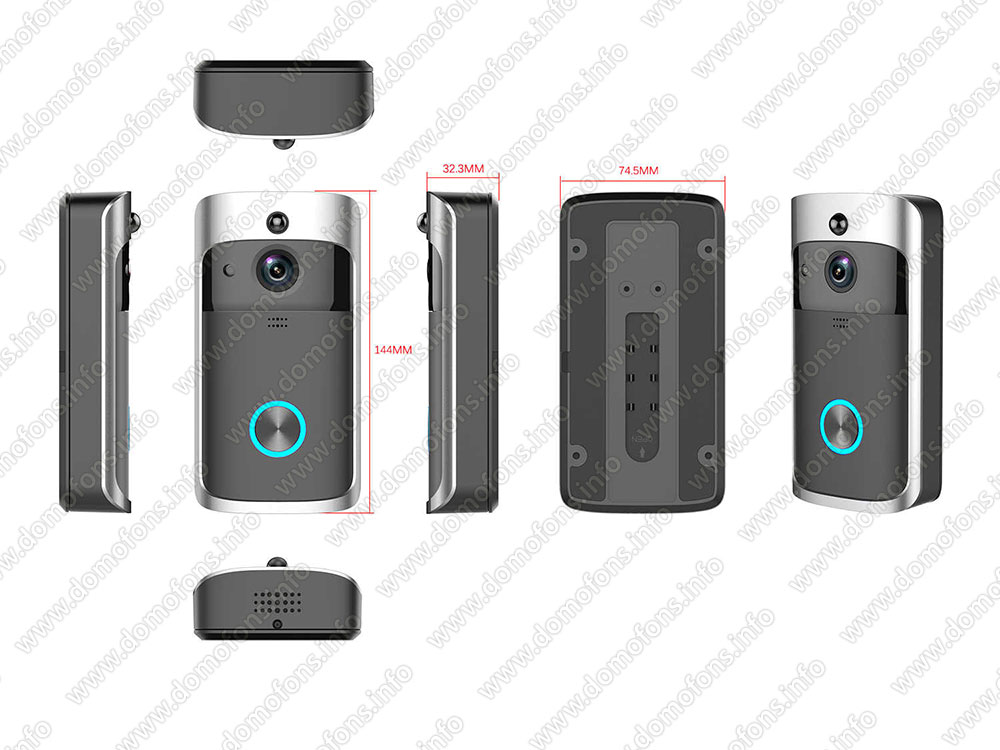 Беспроводной Wi-Fi IP видеодомофон ACTOP AP-M5 с записью в облако ...