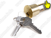 Цилиндровый механизм электромеханического замка Anxing Lock - Гранит