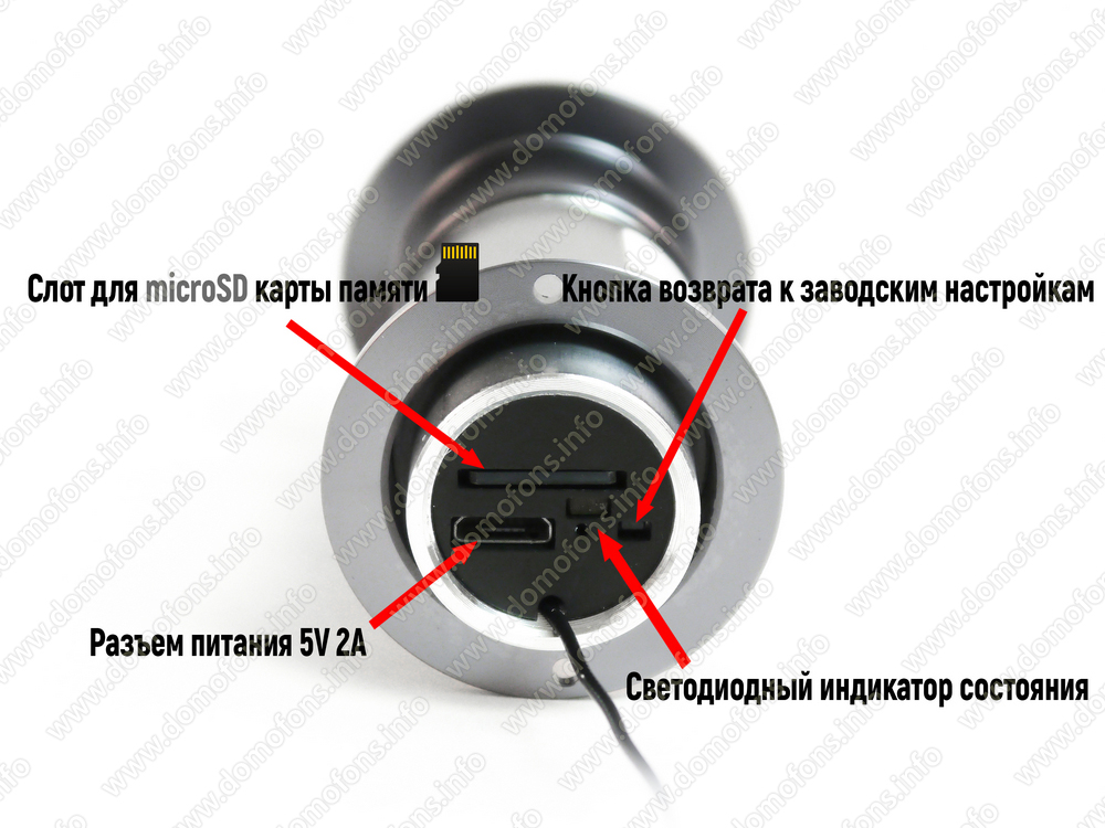 Беспроводной IP WI-FI видеоглазок TUYA с записью в облако HDcom T203-8G ...