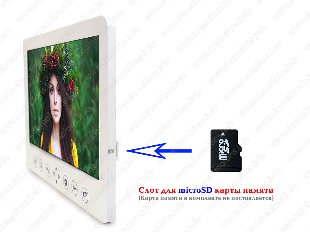 Видеодомофон цветной HDcom W-105 с записью видео по движению купить по ...