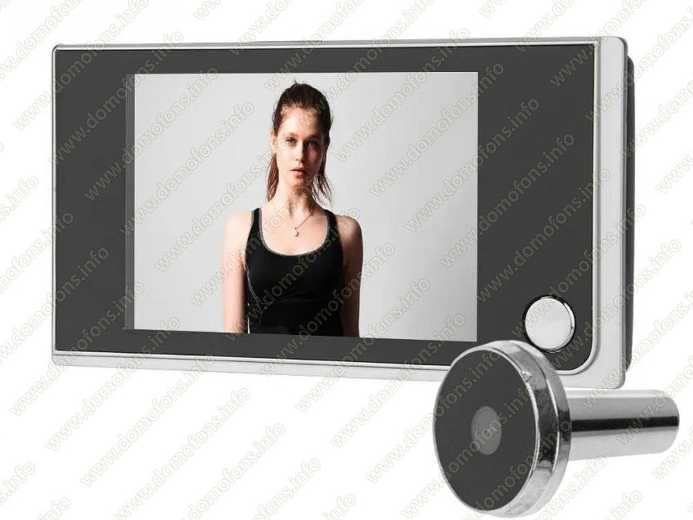 Видеоглазок iHome S52 с монитором 3,5 на дверь и камерой 1mp в виде ...